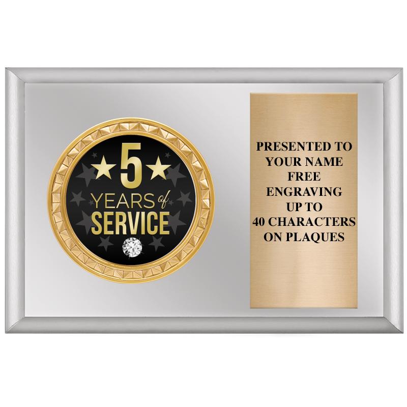 6" X 4" SILVER INSERT PLQ