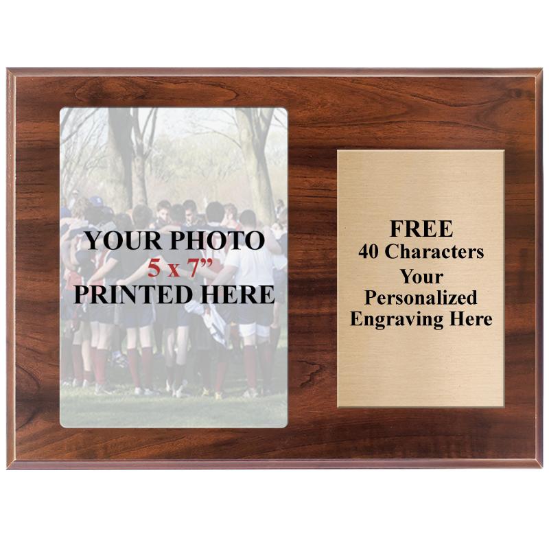 12x9 WOOD METAL PHOTO PLQ