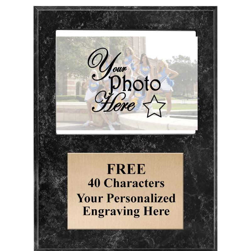 9x12 BLACK PHOTO PLAQUE