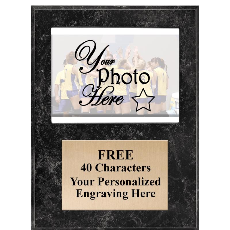 9x12 BLACK PHOTO PLAQUE