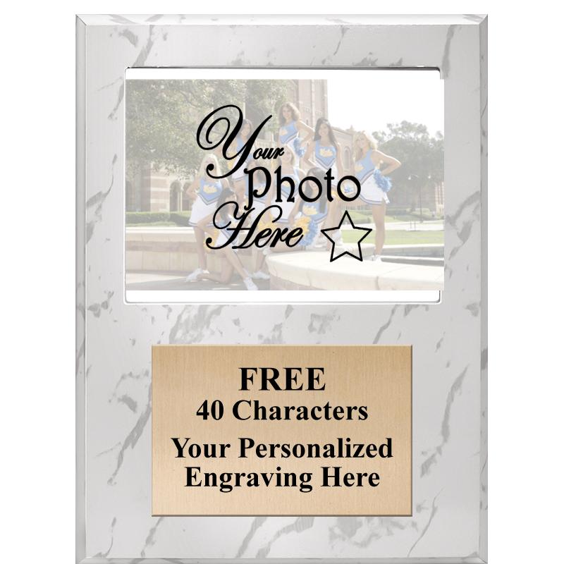 9x12 WHITE PHOTO PLAQUE