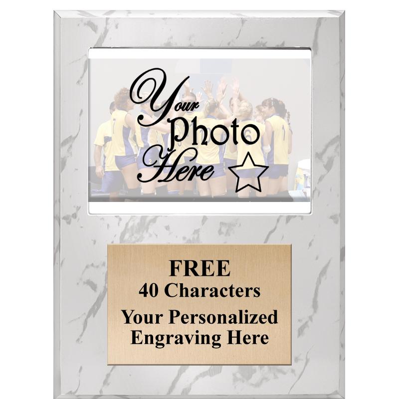 9x12 WHITE PHOTO PLAQUE