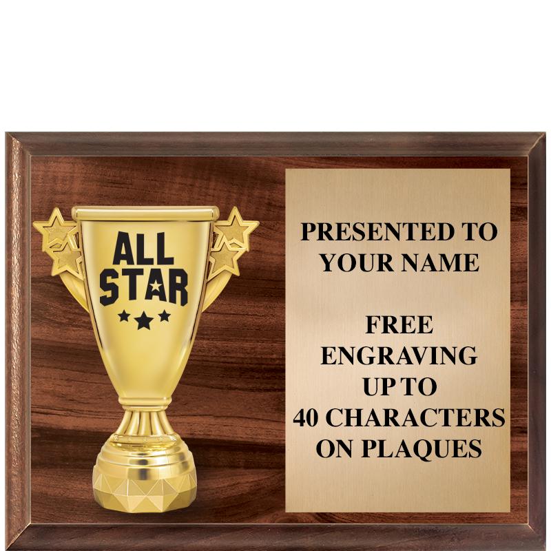 9"X7"FIGURINE HORIZONAL PLAQUE