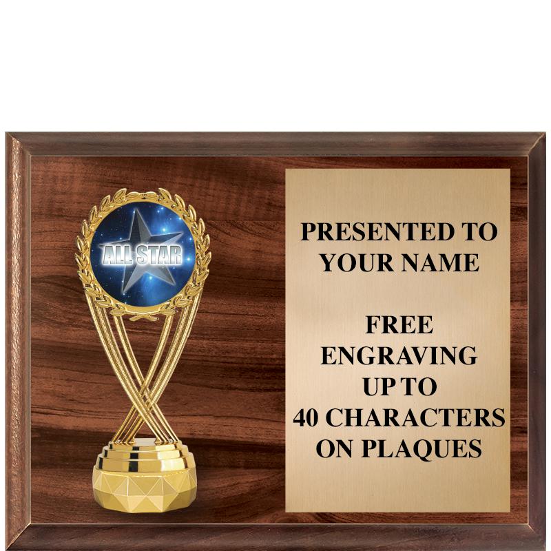 9"X7"FIGURINE HORIZONAL PLAQUE