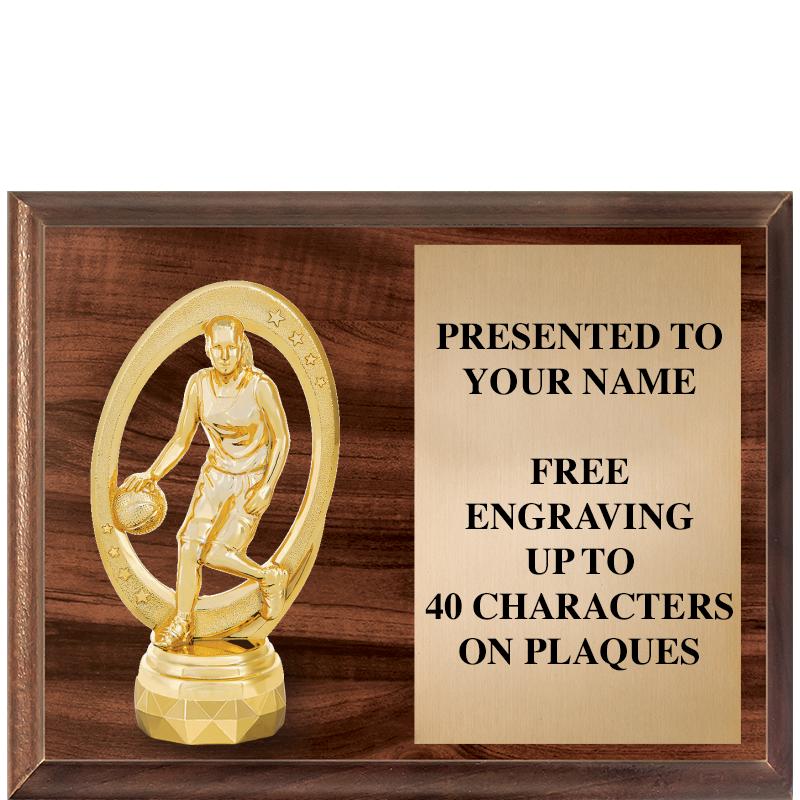 9"X7"FIGURINE HORIZONAL PLAQUE