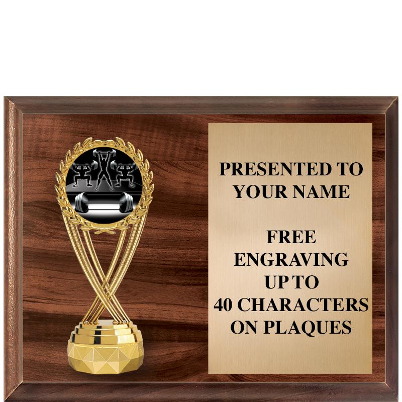 9"X7"FIGURINE HORIZONAL PLAQUE