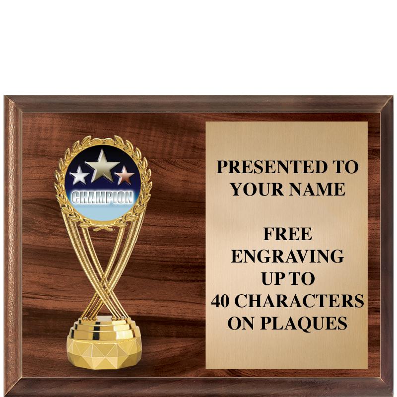 9"X7"FIGURINE HORIZONAL PLAQUE