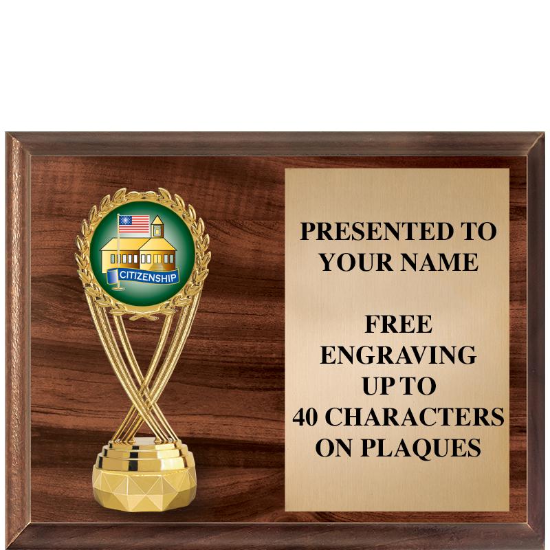 9"X7"FIGURINE HORIZONAL PLAQUE
