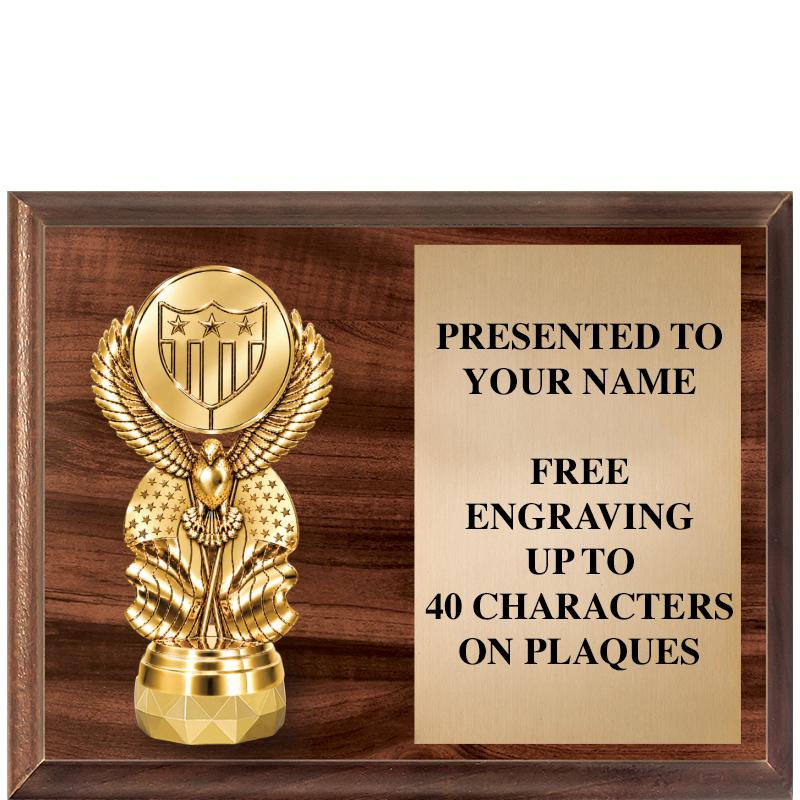 9"X7"FIGURINE HORIZONAL PLAQUE