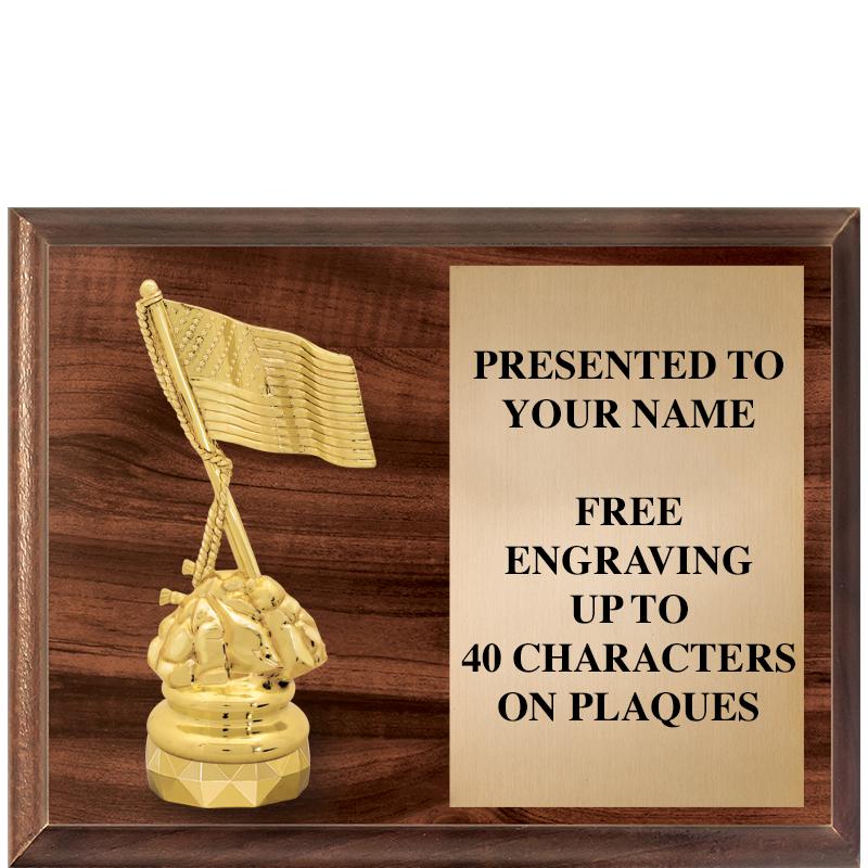 9"X7"FIGURINE HORIZONAL PLAQUE