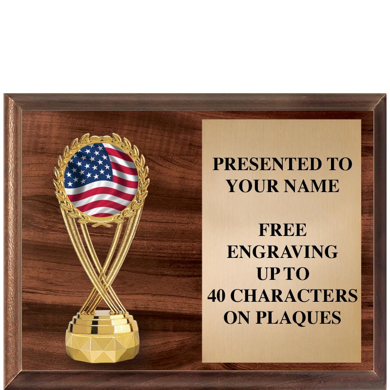 9"X7"FIGURINE HORIZONAL PLAQUE