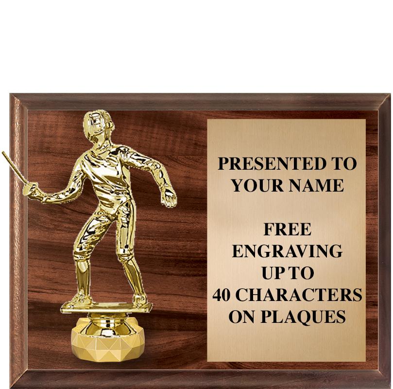 9"X7"FIGURINE HORIZONAL PLAQUE