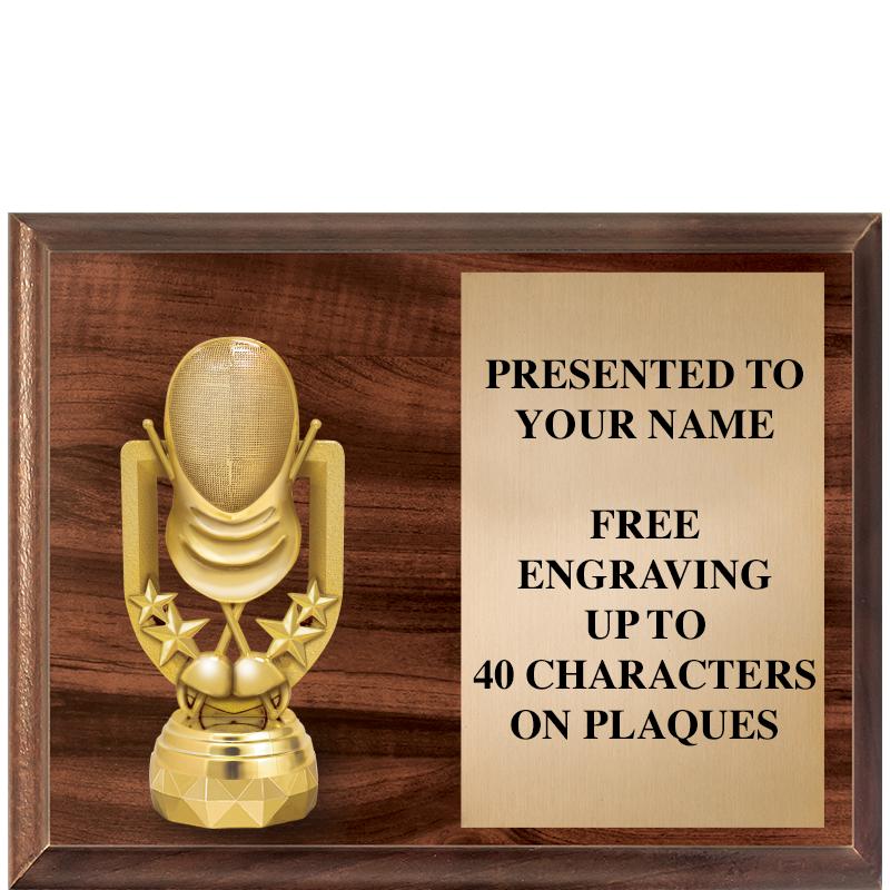 9"X7"FIGURINE HORIZONAL PLAQUE