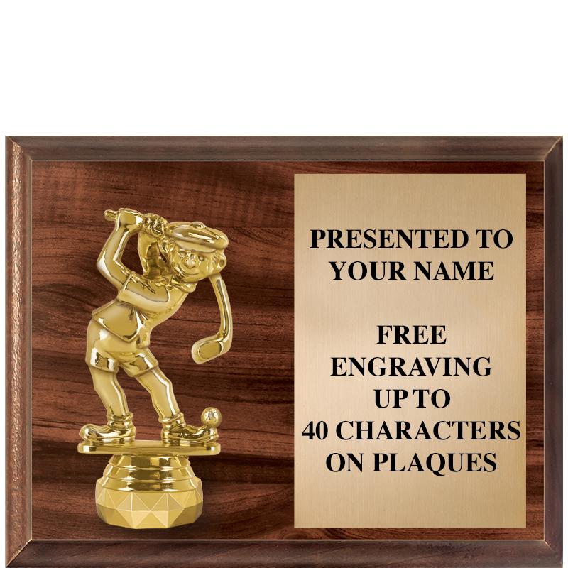 9"X7"FIGURINE HORIZONAL PLAQUE