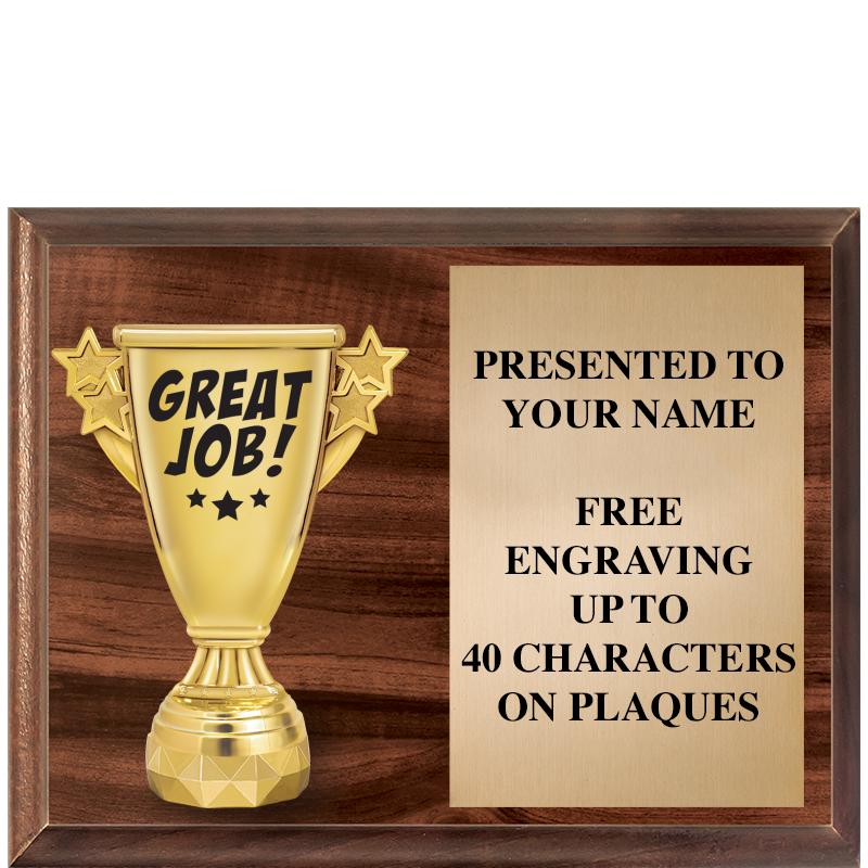 9"X7"FIGURINE HORIZONAL PLAQUE