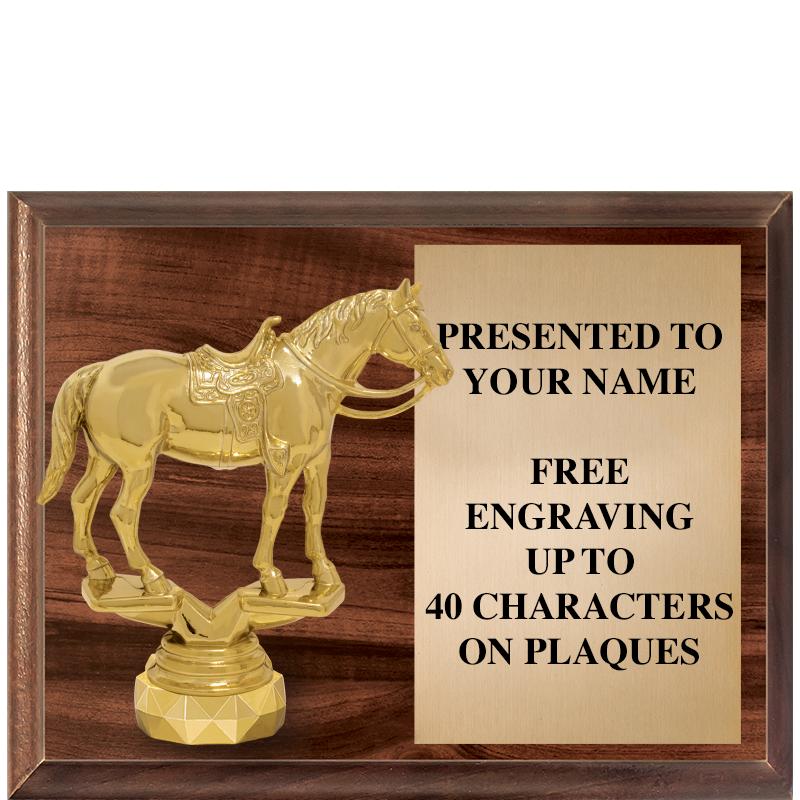 9"X7"FIGURINE HORIZONAL PLAQUE