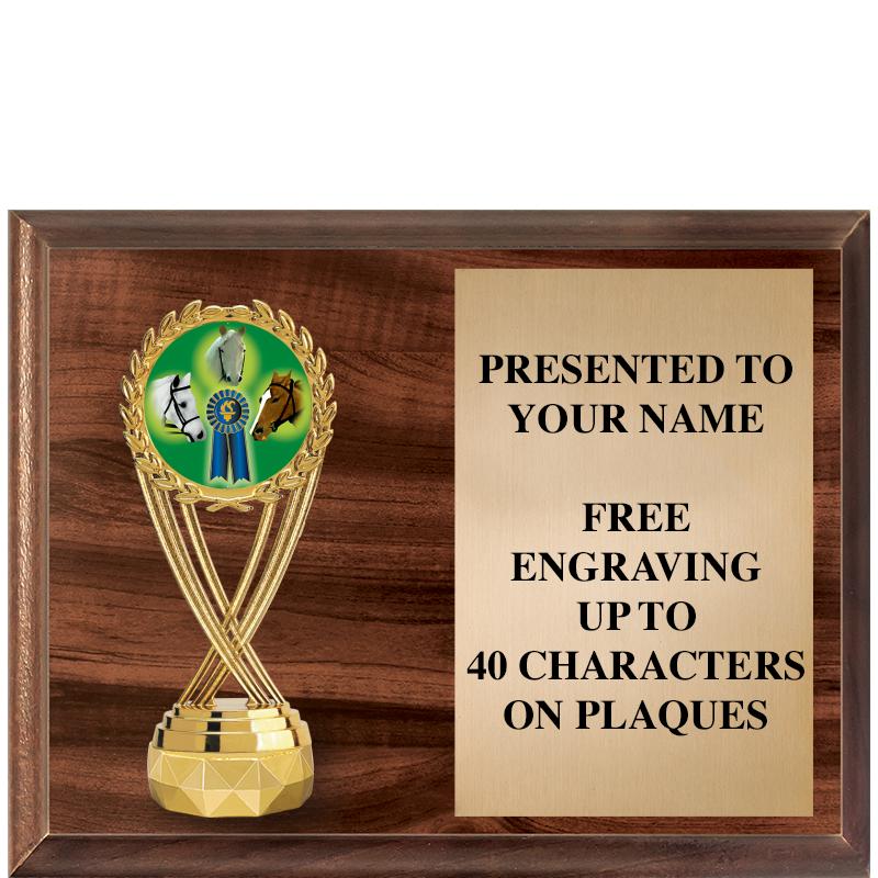 9"X7"FIGURINE HORIZONAL PLAQUE