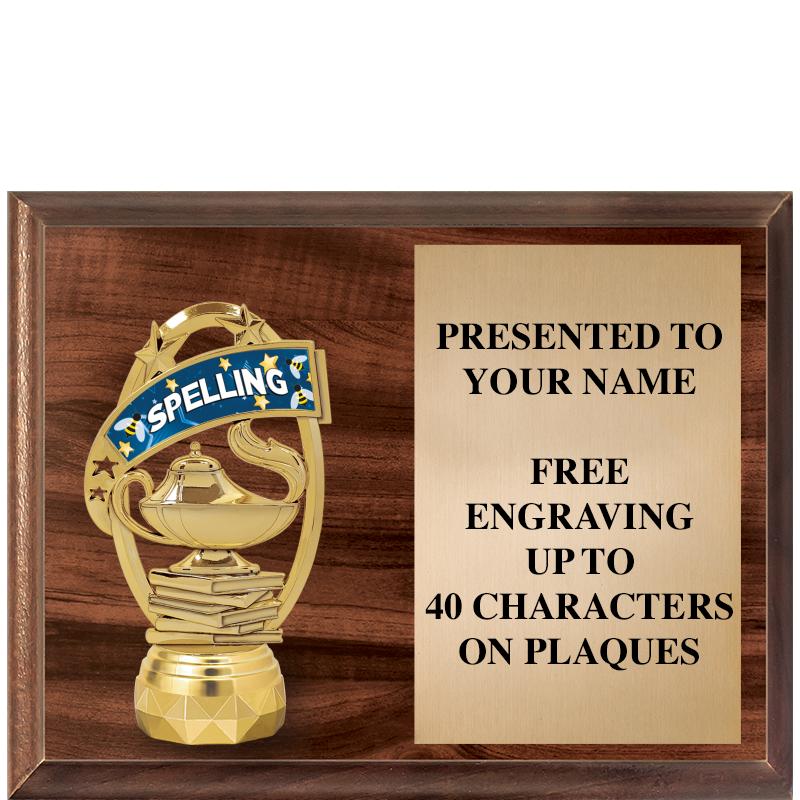 9"X7"FIGURINE HORIZONAL PLAQUE