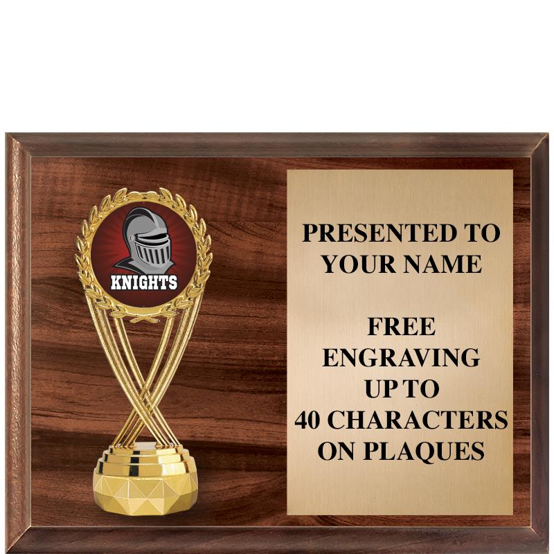 9"X7"FIGURINE HORIZONAL PLAQUE