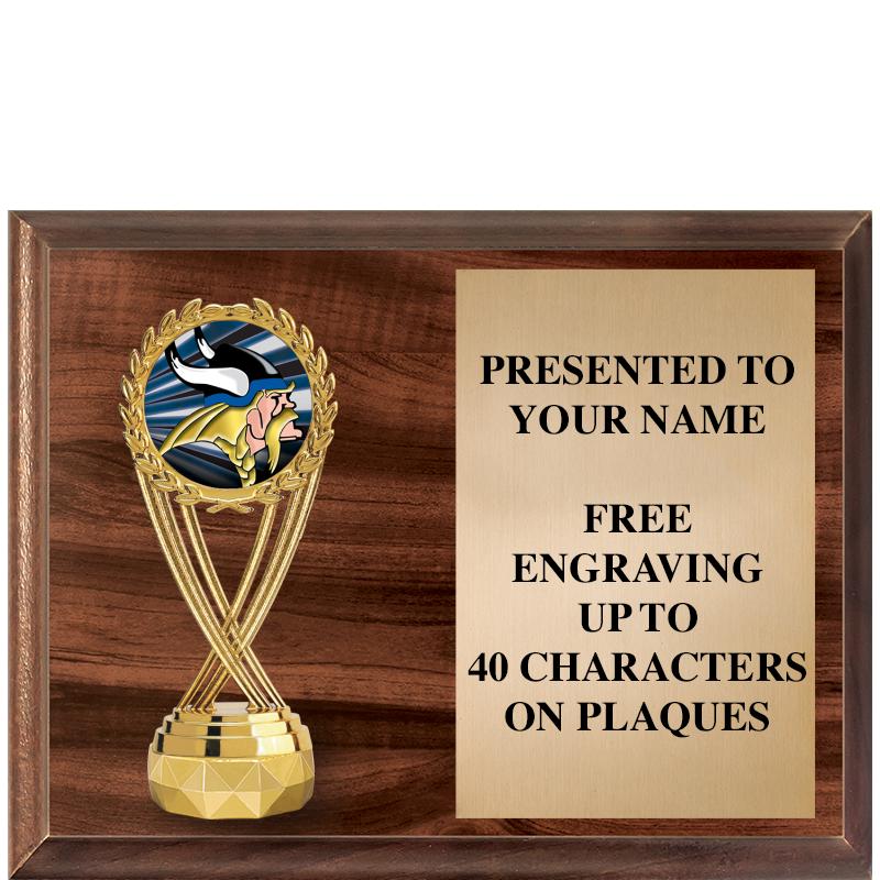 9"X7"FIGURINE HORIZONAL PLAQUE