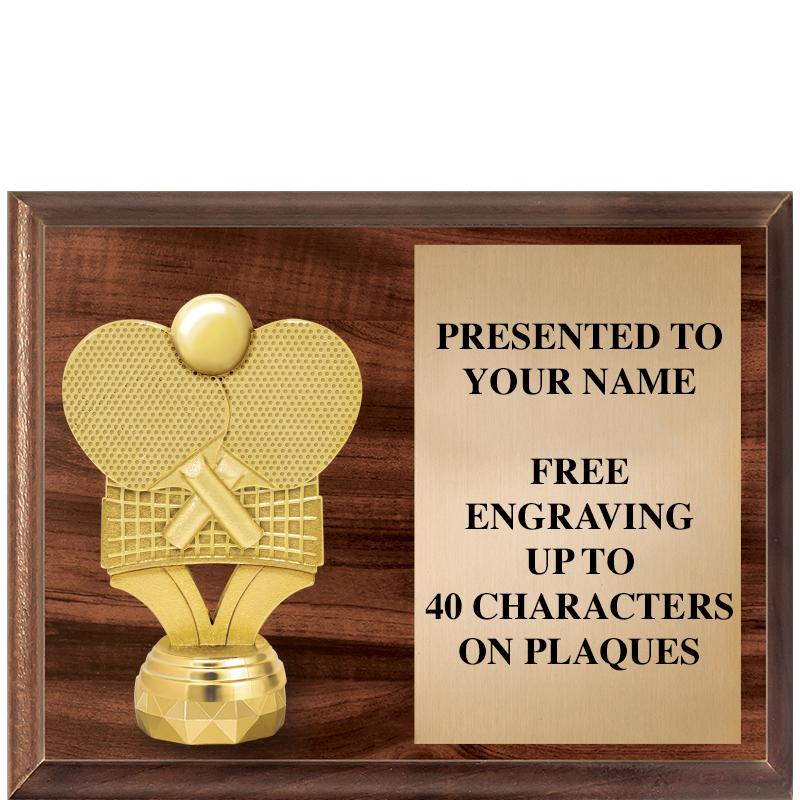 9"X7"FIGURINE HORIZONAL PLAQUE