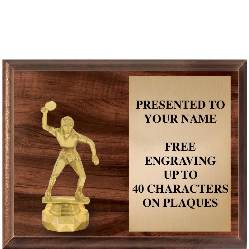 9"X7"FIGURINE HORIZONAL PLAQUE