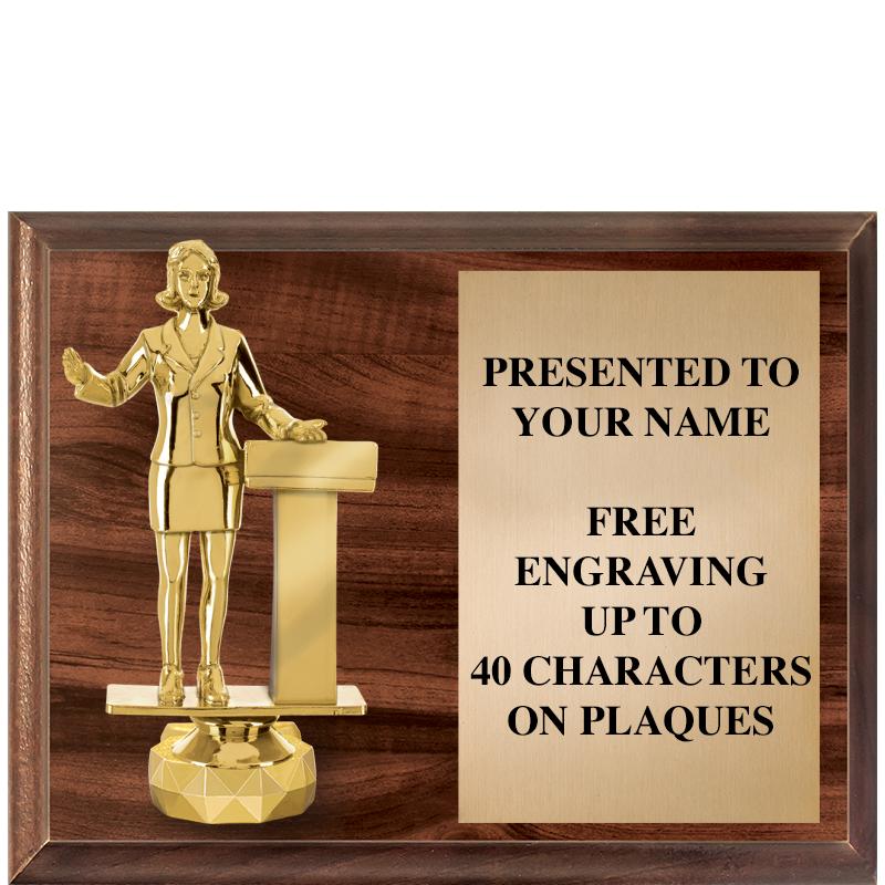 9"X7"FIGURINE HORIZONAL PLAQUE