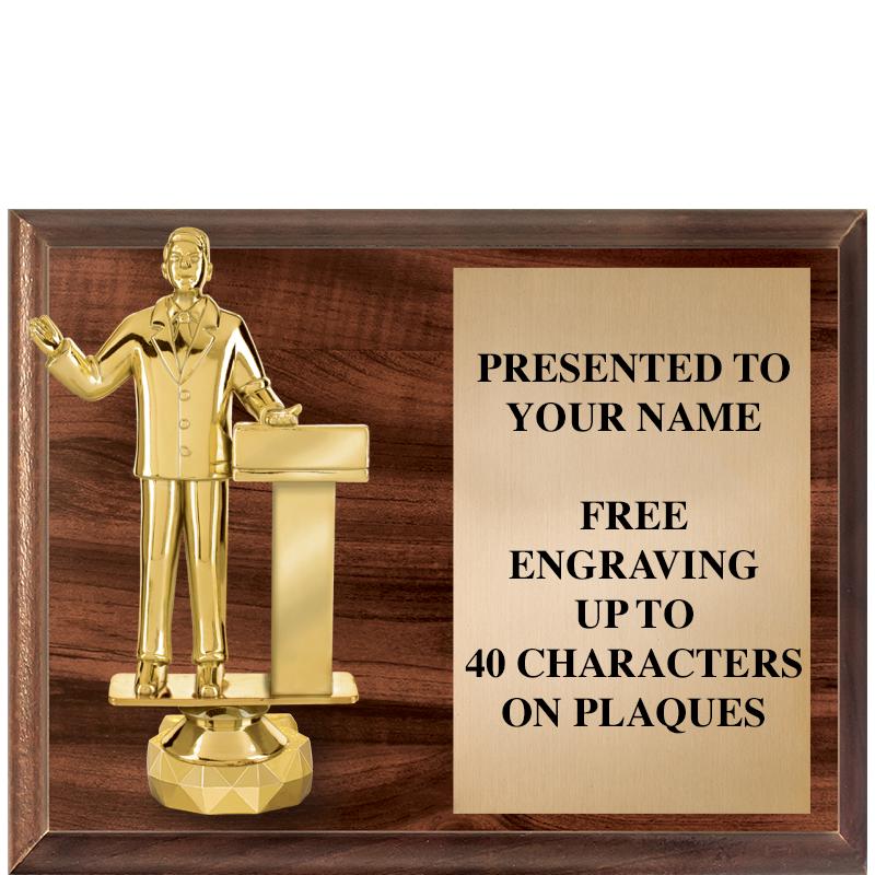 9"X7"FIGURINE HORIZONAL PLAQUE