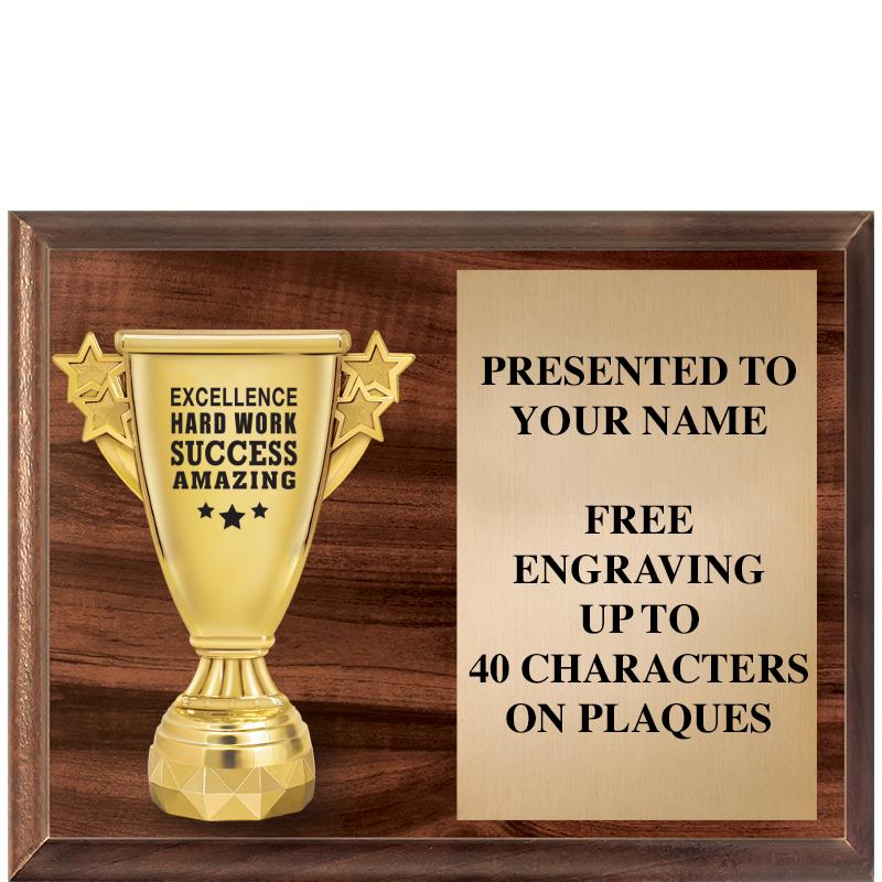 9"X7"FIGURINE HORIZONAL PLAQUE