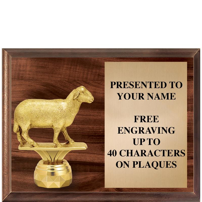 9"X7"FIGURINE HORIZONAL PLAQUE