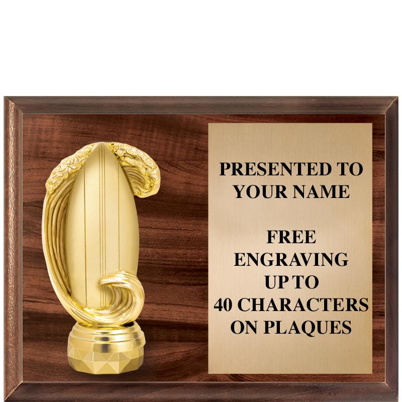 9"X7"FIGURINE HORIZONAL PLAQUE