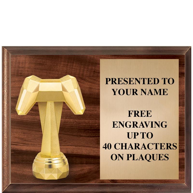 9"X7"FIGURINE HORIZONAL PLAQUE