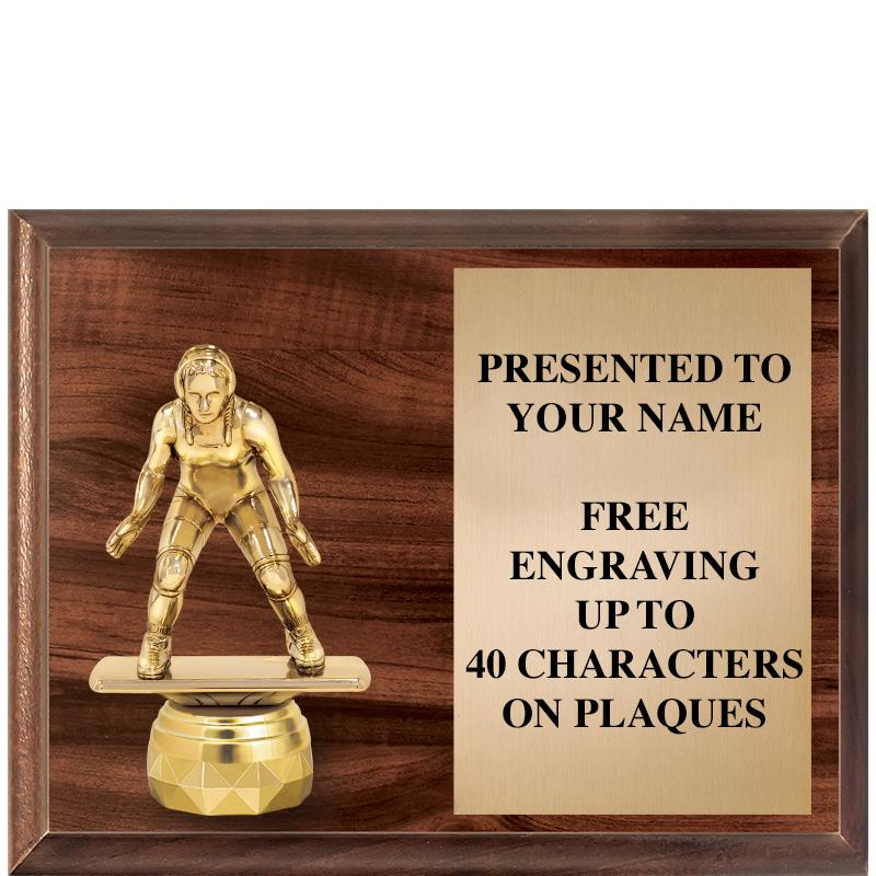 9"X7"FIGURINE HORIZONAL PLAQUE