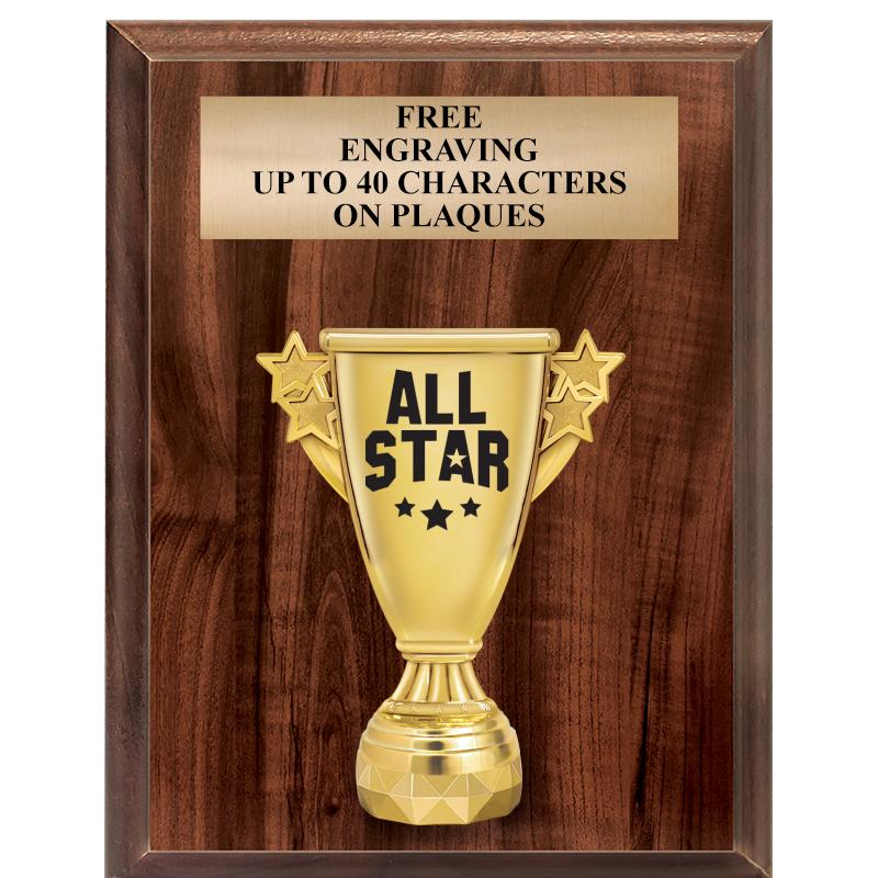 7"X9"FIGURINE VERTICAL PLAQUE