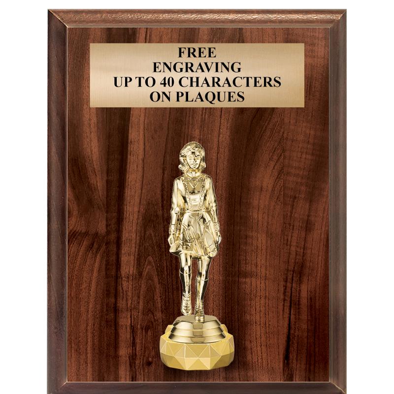 7"X9"FIGURINE VERTICAL PLAQUE