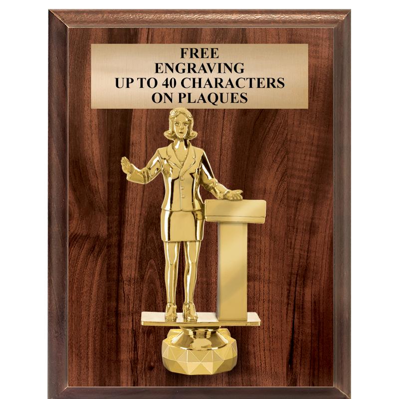 7"X9"FIGURINE VERTICAL PLAQUE