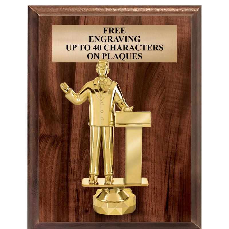 7"X9"FIGURINE VERTICAL PLAQUE