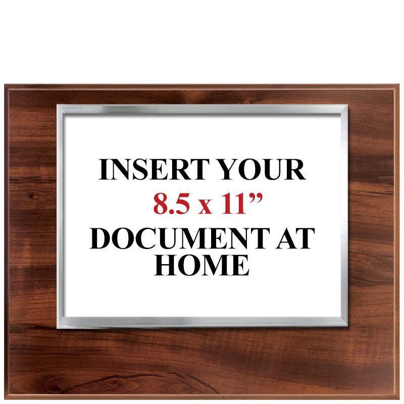 12x15 WOOD DIPLOMA SLV HLDR HZ