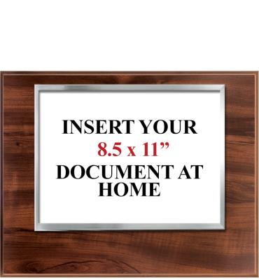 Document and Diploma Holder With Silver Cover