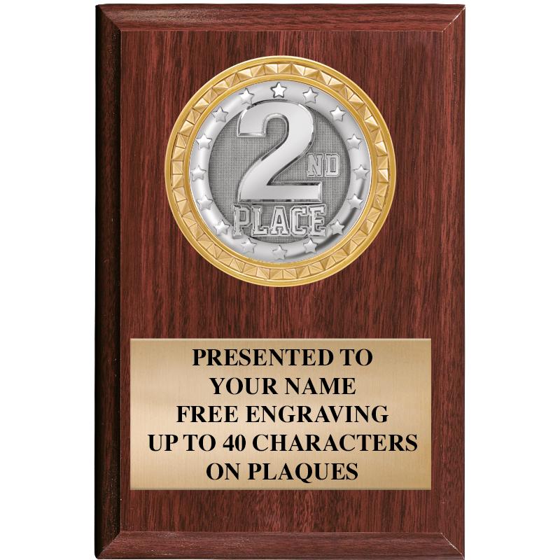 4" X 6" WOOD INSERT PLQ