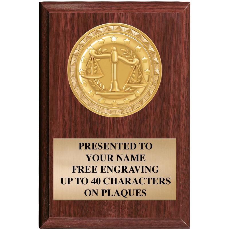 4" X 6" WOOD INSERT PLQ