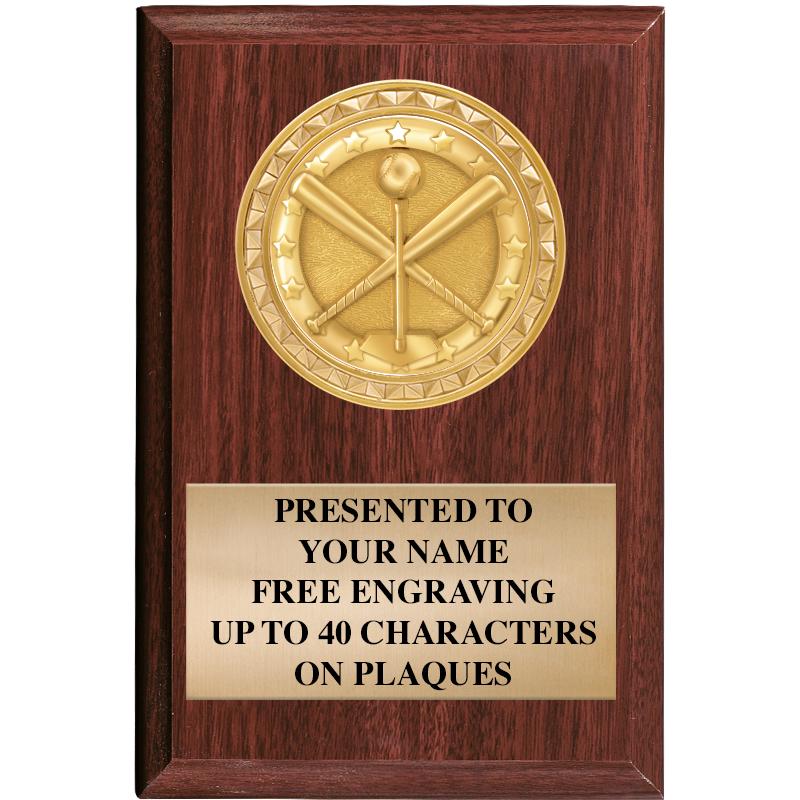 4" X 6" WOOD INSERT PLQ