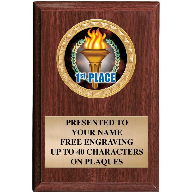 4" X 6" WOOD INSERT PLQ