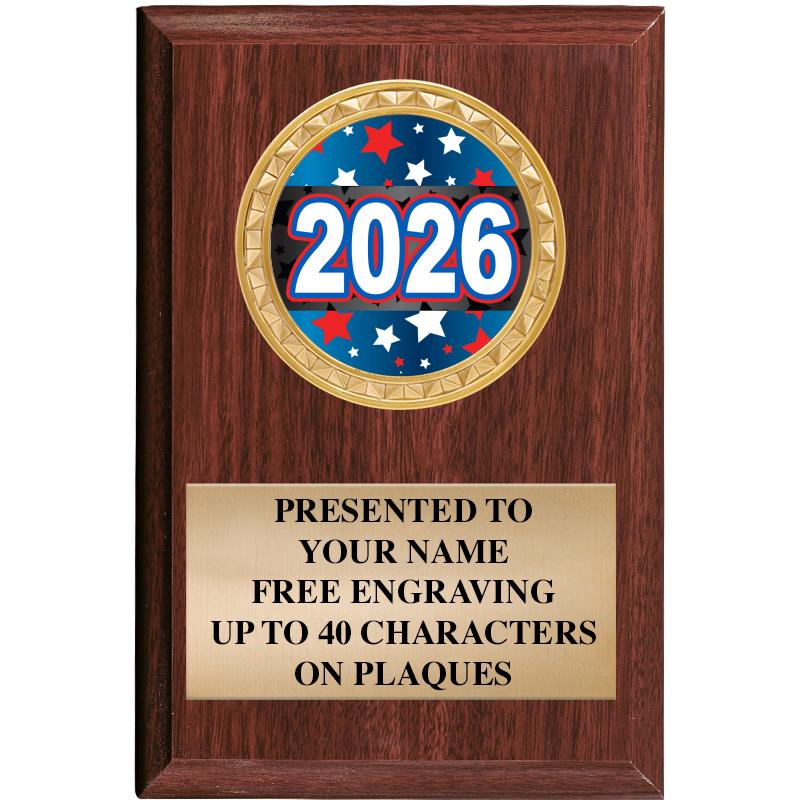 4" X 6" WOOD INSERT PLQ