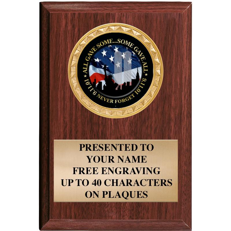 4" X 6" WOOD INSERT PLQ