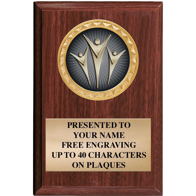 4" X 6" WOOD INSERT PLQ