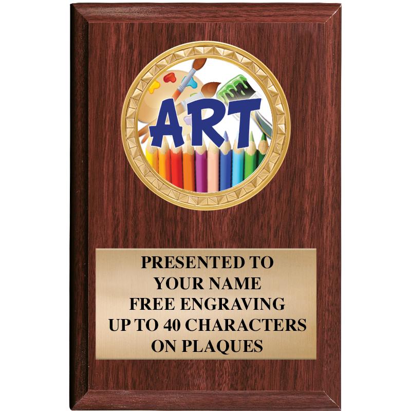 4" X 6" WOOD INSERT PLQ