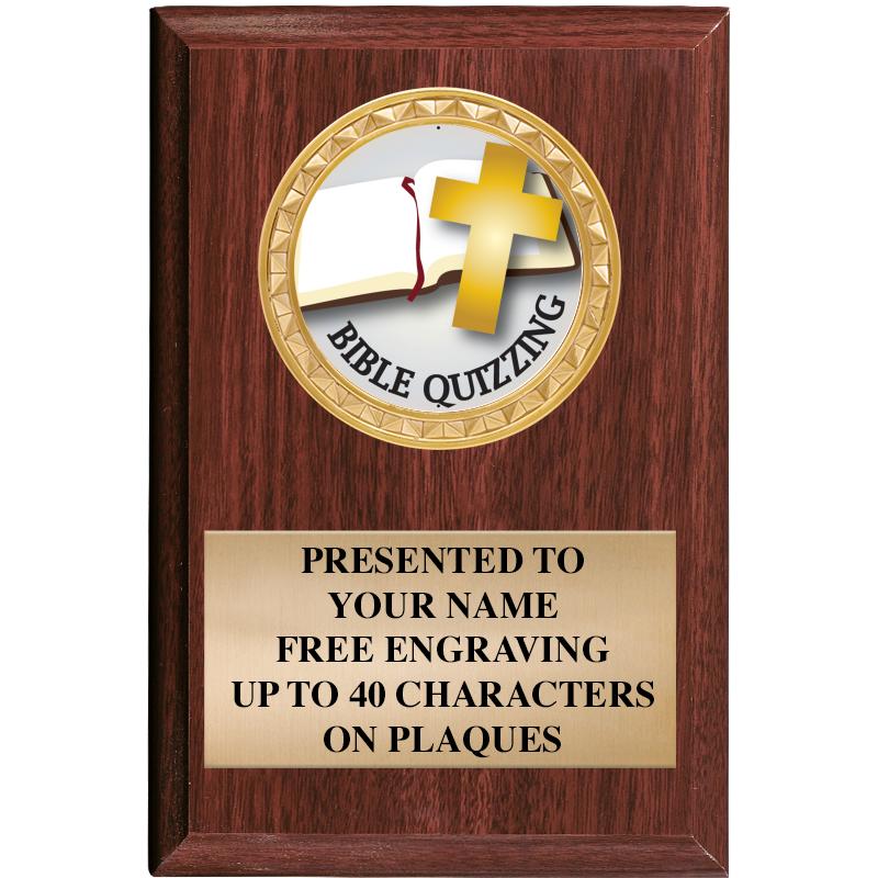 4" X 6" WOOD INSERT PLQ