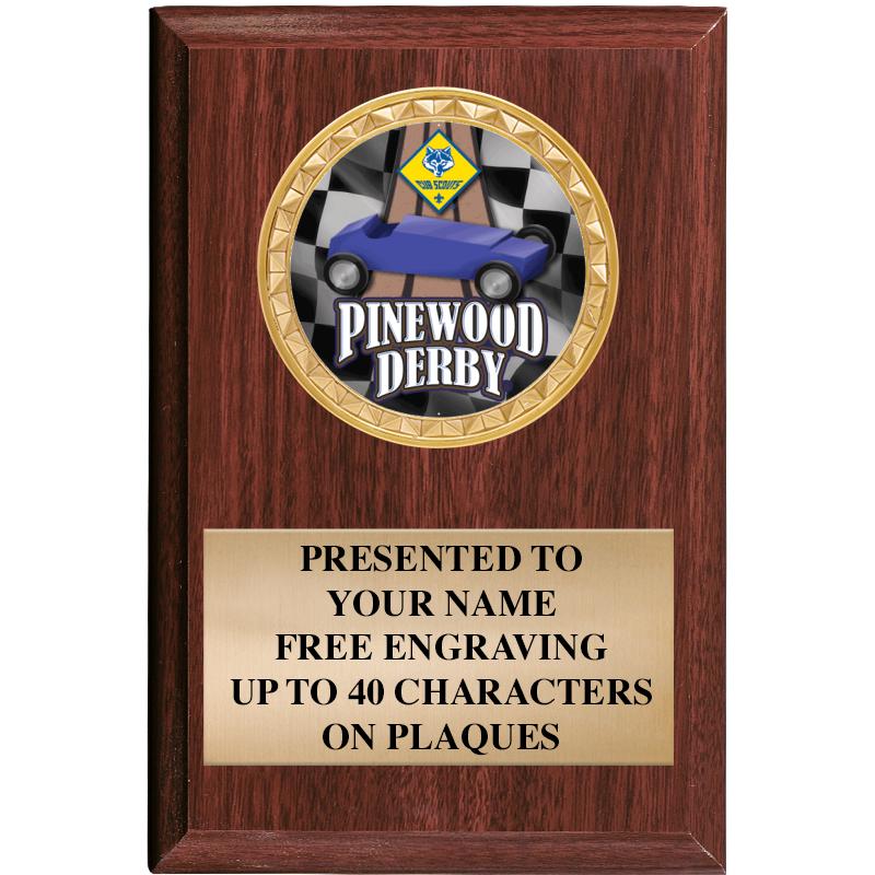 4" X 6" WOOD INSERT PLQ