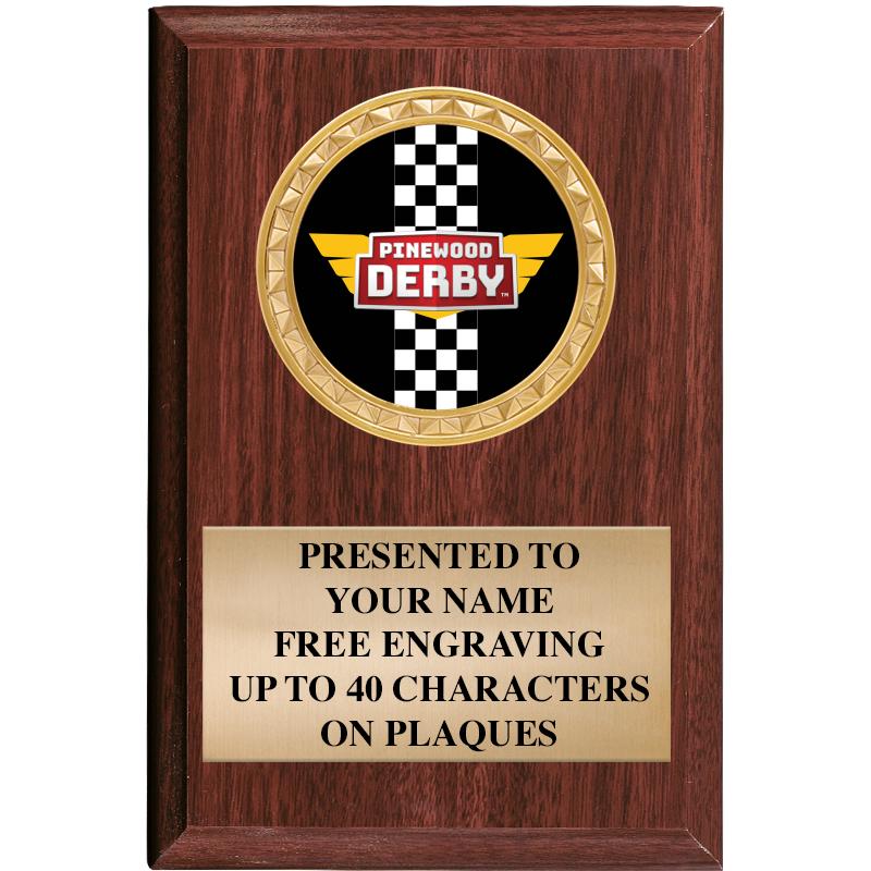 4" X 6" WOOD INSERT PLQ